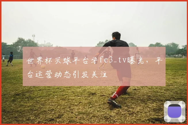世界杯买球平台学fc3_tv曝光，平台运营动态引发关注
