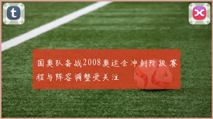 国奥队备战2008奥运会冲刺阶段 赛程与阵容调整受关注