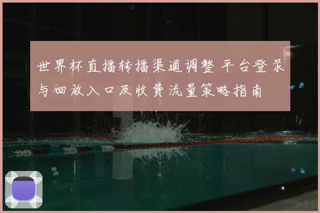 世界杯直播转播渠道调整 平台登录与回放入口及收费流量策略指南